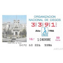 1986. Cupón 10-Novbre
