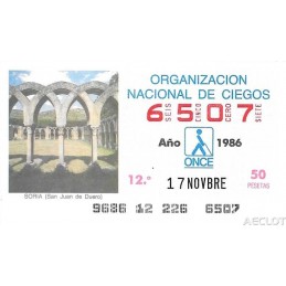 1986. Cupón 17-Novbre
