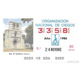 1986. Cupón 24-Novbre