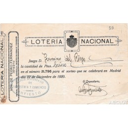 1920. Vda. de Pedro Fernández