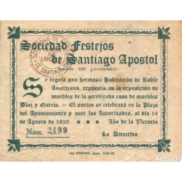 1939. Sociedad de Festejos...