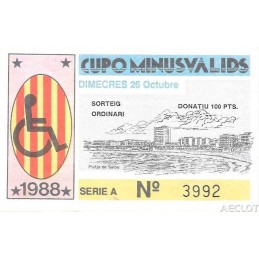 1988. Cupo Minusvalids