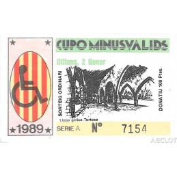 1989. Cupo Minusvalids