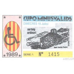 1989. Cupo Minusvalids