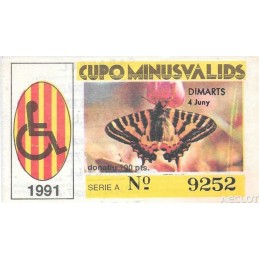 1991. Cupo Minusvalids