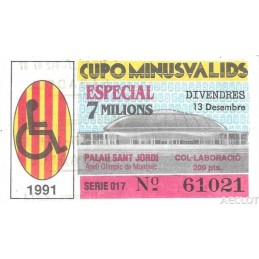 1991. Cupo Minusvalids