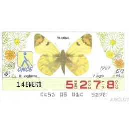1987. Cupón 14-Enero