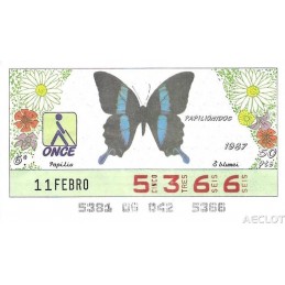 1987. Cupón 11-Febro