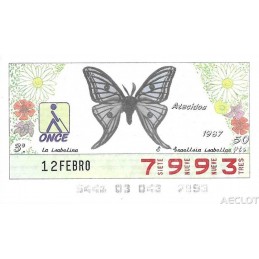 1987. Cupón 12-Febro