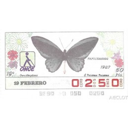 1987. Cupón 19-Febro