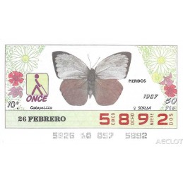 1987. Cupón 26-Febro