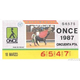 1987. Cupón 18-Marzo