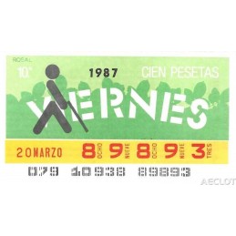 1987. Cupón 20-Marzo