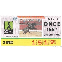 1987. Cupón 30-Marzo
