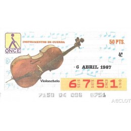 1987. Cupón 6-Abril