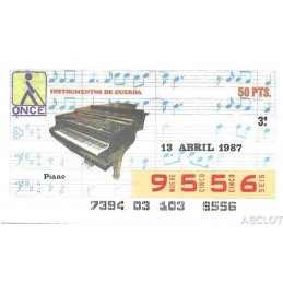 1987. Cupón 13-Abril