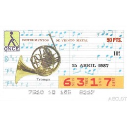 1987. Cupón 15-Abril