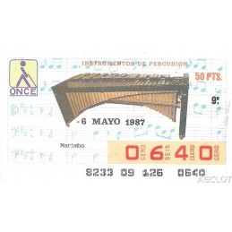 1987. Cupón 6-Mayo