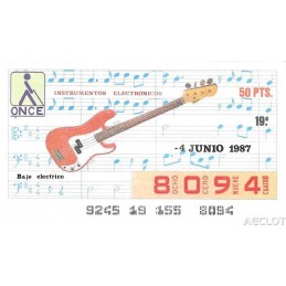 1987. Cupón 4-Junio