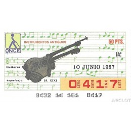 1987. Cupón 10-Junio