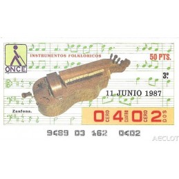 1987. Cupón 11-Junio