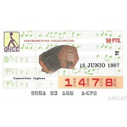 1987. Cupón 15-Junio