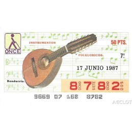1987. Cupón 17-Junio