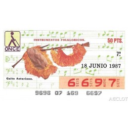 1987. Cupón 18-Junio