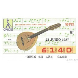 1987. Cupón 23-Junio
