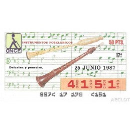 1987. Cupón 25-Junio