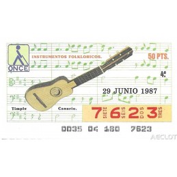 1987. Cupón 29-Junio