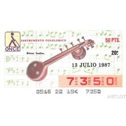 1987. Cupón 13-Julio