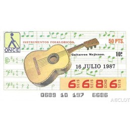 1987. Cupón 16-Julio