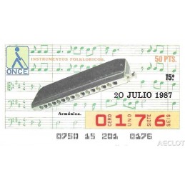 1987. Cupón 20-Julio