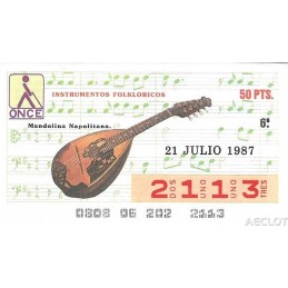 1987. Cupón 21-Julio