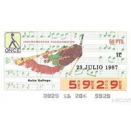1987. Cupón 23-Julio
