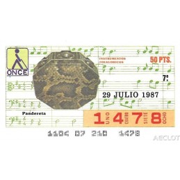 1987. Cupón 29-Julio