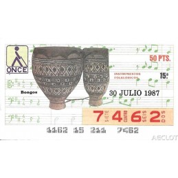 1987. Cupón 30-Julio