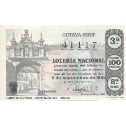 Sorteo 25 de 1965