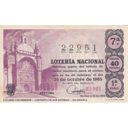 Sorteo 30 de 1965