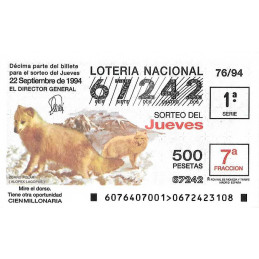 Sorteo 76 de 1994