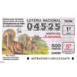 Sorteo 78 de 1994