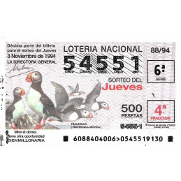 Sorteo 88 de 1994