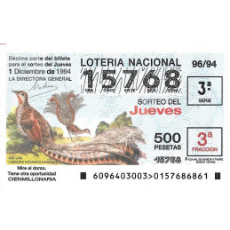 Sorteo 96 de 1994