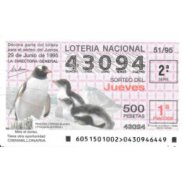 Sorteo 51 de 1995