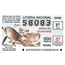 Sorteo 53 de 1995