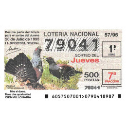 Sorteo 57 de 1995