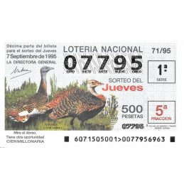 Sorteo 71 de 1995
