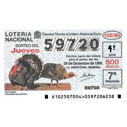 Sorteo 102 de 1995
