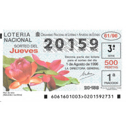 Sorteo 61 de 1996